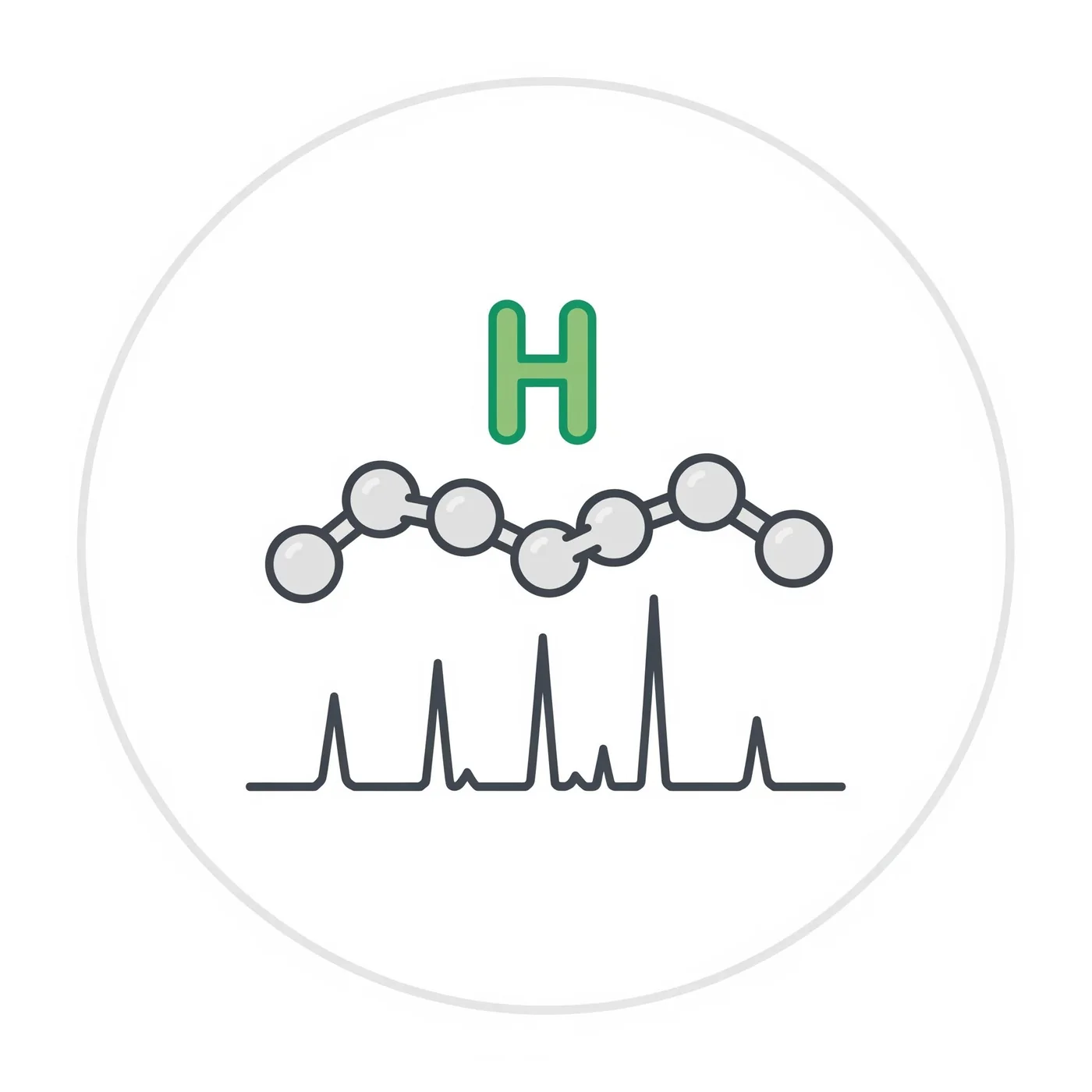 Schematic of FTIR fingerprinting: characteristic bond vibrations appear as distinct absorption bands.